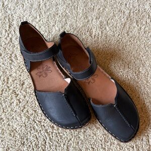 NWOB Josef Seibel Rosalie 29 Navy Leather Sandals | Dark Blue | EU 38